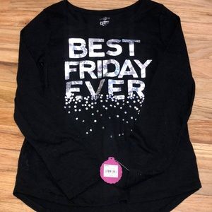Girls “BEST FRIDAY EVER” long sleeve tshirt